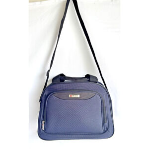 TAG Computer Travel Bag Luggage Blue Canvas